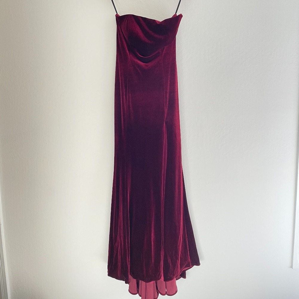Gorgeous Maroon Velvet Dress